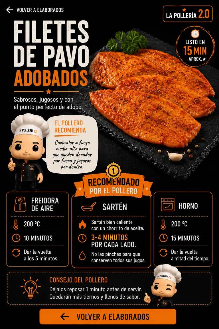 Filetes de Pavo Adobados