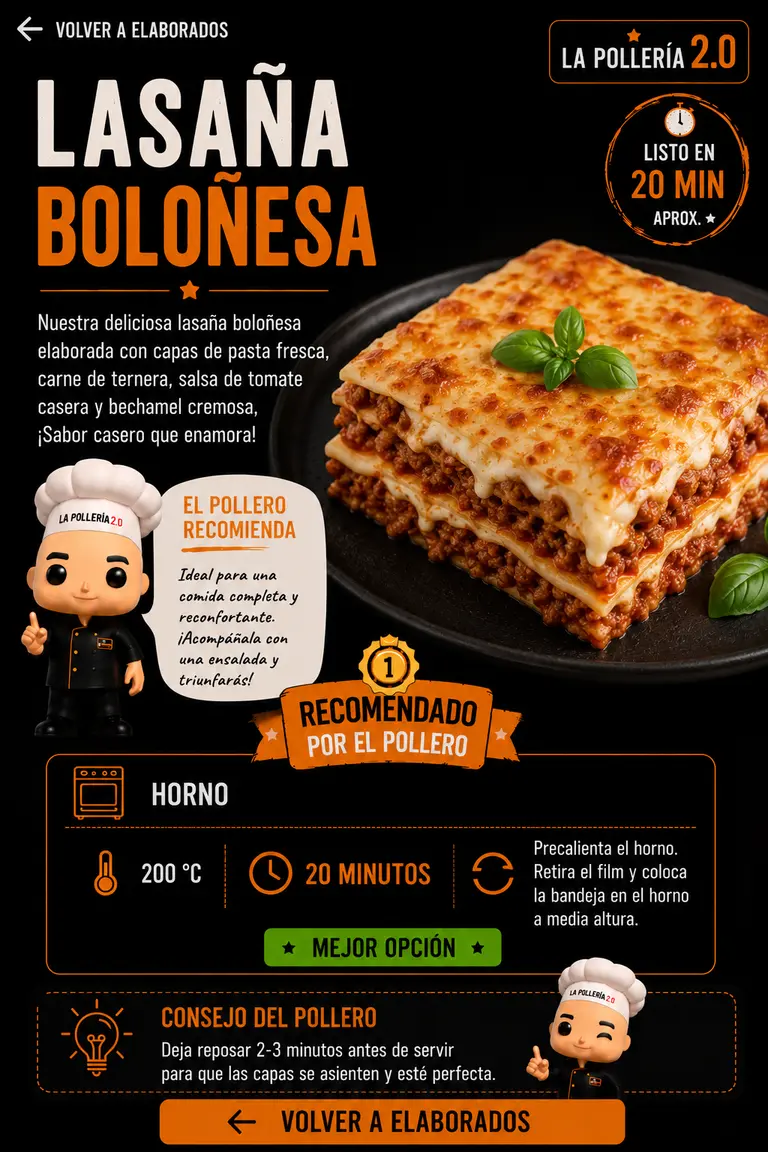 Lasaña Boloñesa
